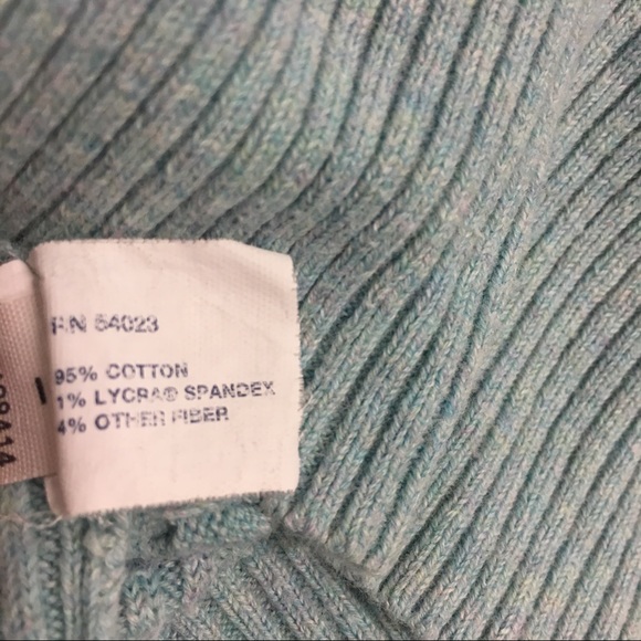 GAP v-neck cable knit short sleeve sweater - Picture 6 of 6